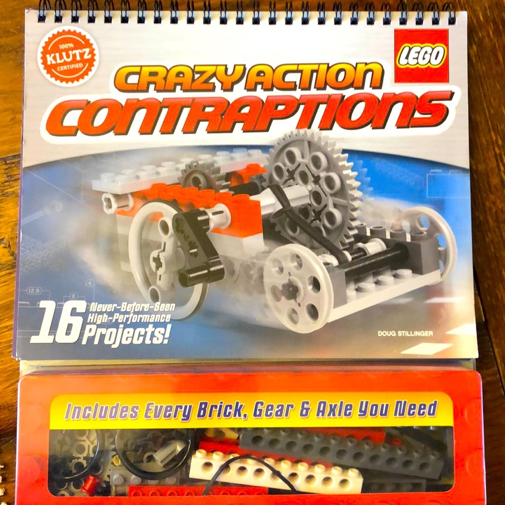 Klutz LEGO Crazy Action Contraptions (2008, Novelty Book)